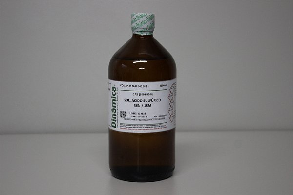 SOLUCAO ACIDO SULFURICO 36N/18M 1L *PF/SSP*