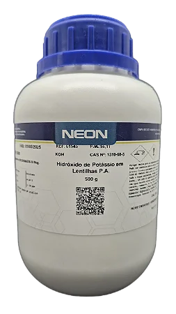 HIDROXIDO DE POTASSIO LENTILHAS PA 500G CAS 1310-58-3 *SSP*