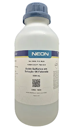 SOLUCAO ACIDO SULFURICO 1N FATORADA 1L CAS 7664-93-9 *SSP*