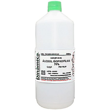 SOLUCAO ALCOOL ISOPROPILICO 70% 1L