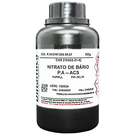 NITRATO DE BARIO PA 500G