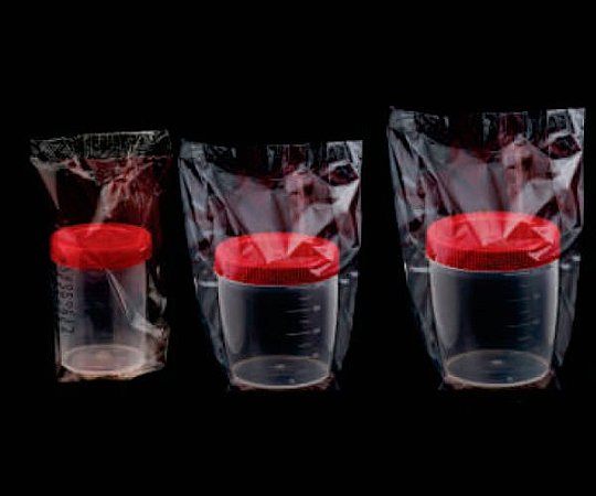 COLETOR DE AMOSTRAS TRANSLUCIDO 80ML SEM PA ESTERIL INDIVIDUAL TAMPA VERMELHA 500UN