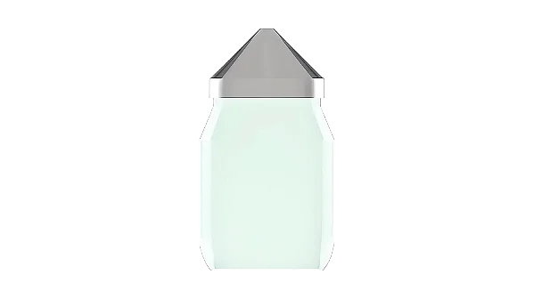 PICNOMETRO DE VIDRO 950ML COM TAMPA CONICA METALICA
