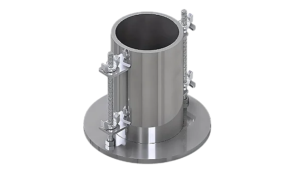 MOLDE CILINDRO PROCTOR DIAMETRO 4" COM COLAR E BASE DE ACO ZINCADO