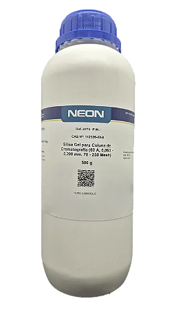 SILICA GEL PARA COLUNA DE CROMATOGRAFIA (60 Á, 0,063 - 0,200 mm, 70 - 230 MESH) 500G
