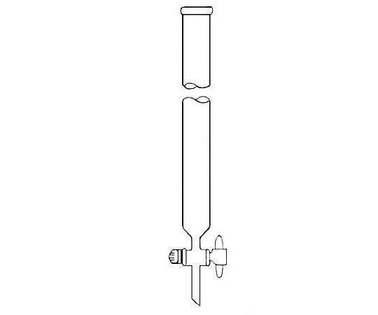 COLUNA CROMATOGRAFICA 40X400MM COM TORNEIRA DE TEFLON SEM PLACA POROSA