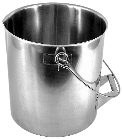 BALDE DE ACO INOX 20L