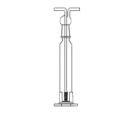 FRASCO LAVADOR DE GAS COM CILINDRO POROSO E BASE DE POLI 500ML