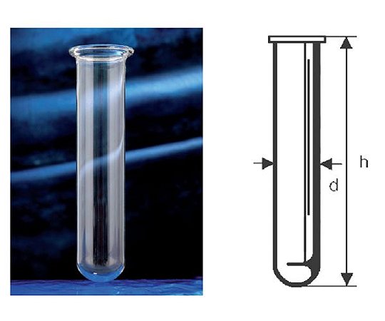 TUBO DE VIDRO PARA CRIOSCOPIA MANUAL 38X180MM 154ML