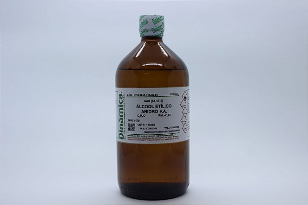 ALCOOL ETILICO ANIDRO 1L (ETANOL)