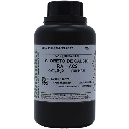 CLORETO DE CALCIO 2H2O PA 500G