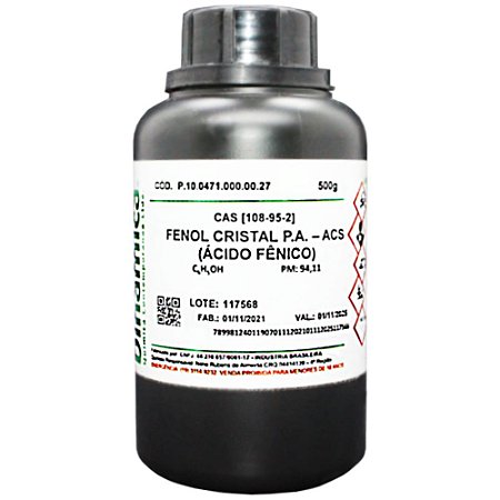 FENOL CRISTAL PA 500G ACIDO FENICO *SSP*