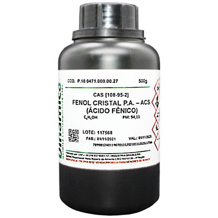 FENOL CRISTAL PA 500G ACIDO FENICO