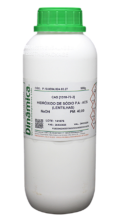 HIDROXIDO DE SODIO LENTILHAS PA ACS 500G *SSP*
