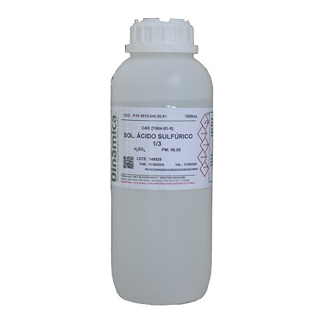 SOLUCAO ACIDO SULFURICO 1:3 1L *PF/SSP