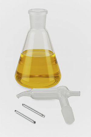 PIPETA KIPP (BICO DE PAPAGAIO) E ERLENMEYER 500ML COM JUNTA 24/40 40ML