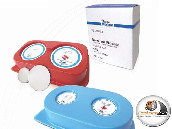 MEMBRANA MISTURA ESTERES 0,45UM DIAMETRO 47MM 100UN BRANCA QUADRICULADA ESTERIL