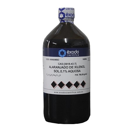 ALARANJADO DE XILENOL SOLUCAO 0,1% AQUOSA 1L