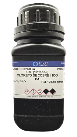 CLORETO DE COBRE II ICO 2H2O PA 250G