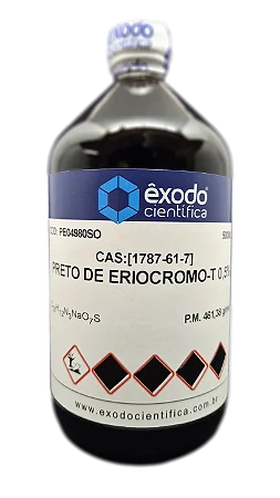 PRETO DE ERIOCROMO-T SOLUCAO 0,5% AQUOSO 500ML