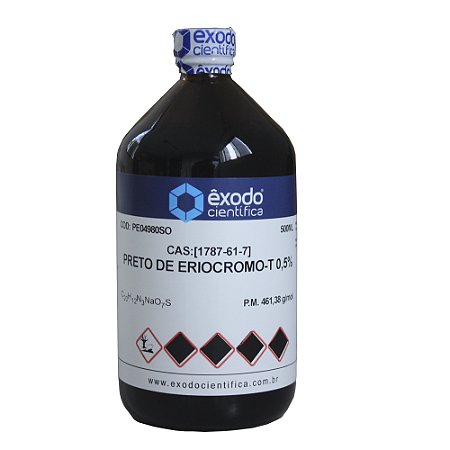 PRETO DE ERIOCROMO-T SOLUCAO 0,5% AQUOSO 500ML