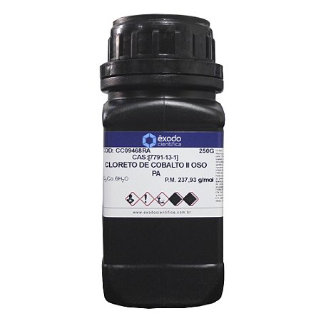 CLORETO DE COBALTO II OSO 6H2O PA 250G