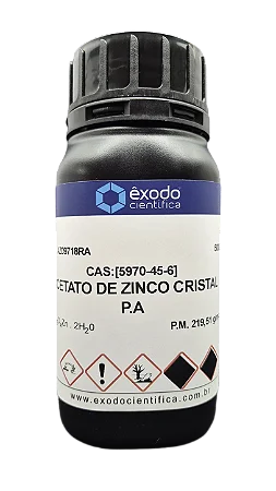 ACETATO DE ZINCO CRISTAL 2H2O PA 500G