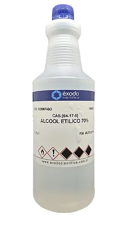 ALCOOL ETILICO SOLUCAO 70% 1L