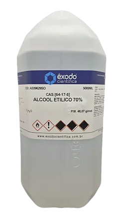 ALCOOL ETILICO SOLUCAO 70% 5L