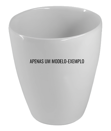 CADINHO DE PORCELANA REFRATARIO 250ML 50X120MM