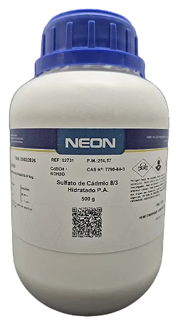 SULFATO DE CADMIO 8/3 HIDRATADO PA 500G