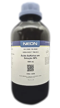 ACIDO SULFURICO EM SOLUCAO 50% 1L *PF/SSP*