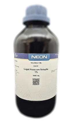 LUGOL FRACO EM SOLUCAO 1% 1L