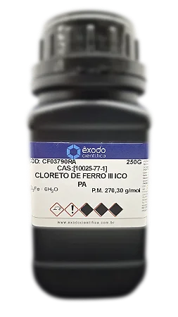 CLORETO DE FERRO III ICO HEXAHIDRATADO (6H2O) PA 250G