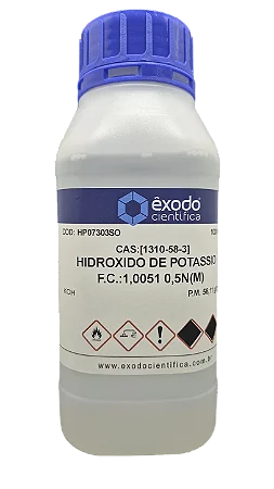 HIDROXIDO DE POTASSIO SOLUCAO 0,5N EM ALCOOL ISOPROPILICO 1L *SSP*