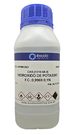 HIDROXIDO DE POTASSIO SOLUCAO 0,1N(M) EM ALCOOL METILICO 1L *SSP*
