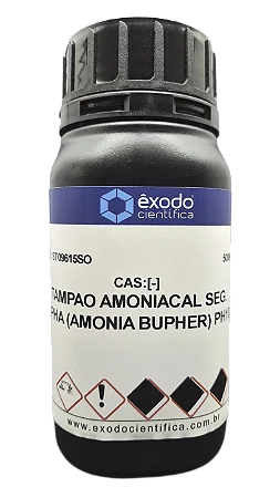 TAMPAO AMONIACAL SEG.APHA DUREZA H2O (AMONIA BUPHER) PH10 500ML