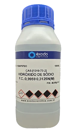 HIDROXIDO DE SODIO SOLUCAO 0,3125N (M) 1L *SSP*