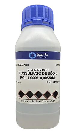 TIOSSULFATO DE SODIO SOLUCAO 0,005N(M) 1L
