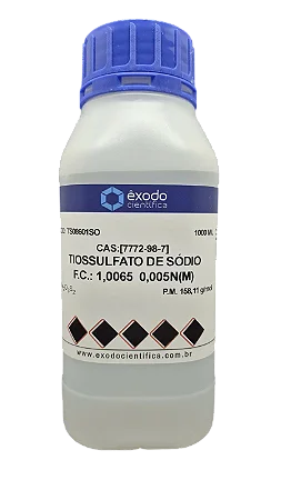 TIOSSULFATO DE SODIO SOLUCAO 0,005N(M) 1L