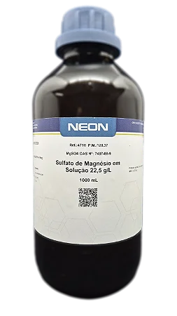 SULFATO DE MAGNESIO EM SOLUCAO 22,5 G/L 1L