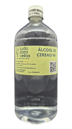 ALCOOL DE CEREAIS 96° (ETANOL/ALCOOL ETILICO HIDRATADO) 1L