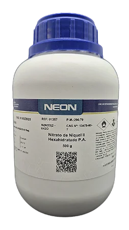 NITRATO DE NIQUEL II HEXAHIDRATADO PA 500G