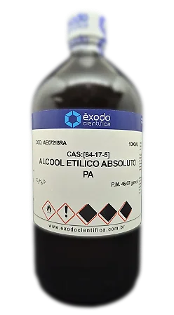 ALCOOL ETILICO ABSOLUTO 99,5% PA 1L
