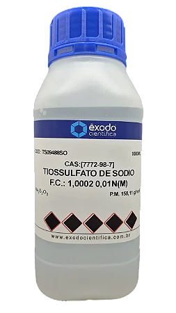 TIOSSULFATO DE SODIO SOLUCAO 0,01N(M) 1L