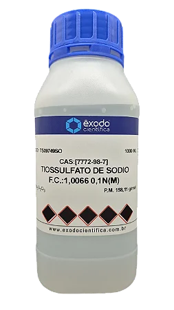 TIOSSULFATO DE SODIO SOLUCAO 0,1N (M) 1L