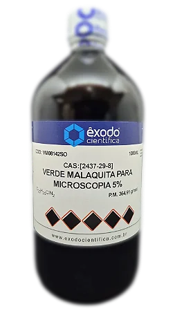 VERDE MALAQUITA SOLUCAO PARA MICROSCOPIA 5% 1L