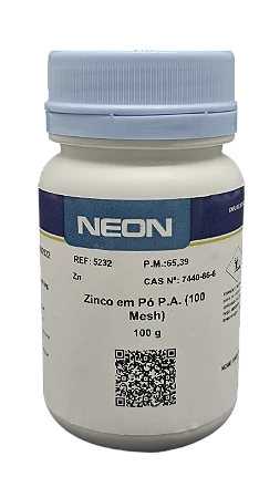 ZINCO EM PO PA (100 MESH) 100G CAS 7440-66-6