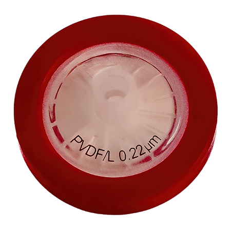 FILTRO SERINGA PVDF 13MM POROSIDADE 0,22UM NAO ESTERIL