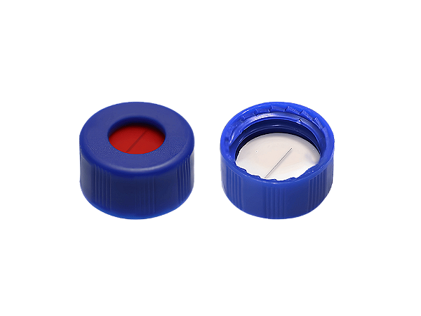 TAMPA DE ROSCA MAGNETICA AZUL 18MM COM SEPTO PTFE SILICONE BRANCO FURO 8MM
